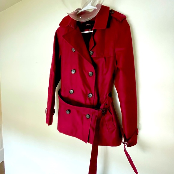 Coach Burgundy Trench Coat - Picture 3 of 8